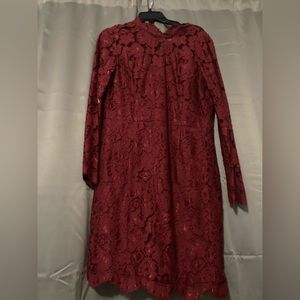 Betsy Johnson burgundy dress size 14.